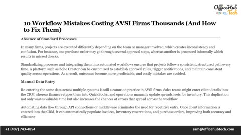 10 Workflow Mistakes Costing AVSI Firms Thousands (And How to Fix Them)
