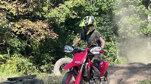 Jumping a CRF 150 R