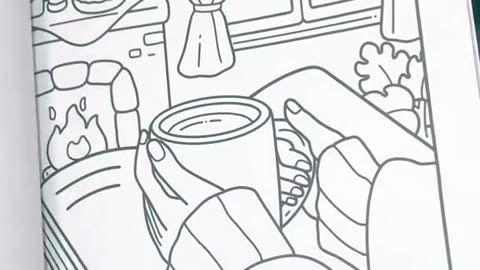 📚 ☕ Cozy Coloring Book: Embrace Relaxation & Warmth! 🎨🏡