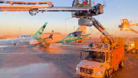 ✨🛫 Watch Plane De-Icing When Temperatures Drop Below Freezing! | FeedMyCuriosity