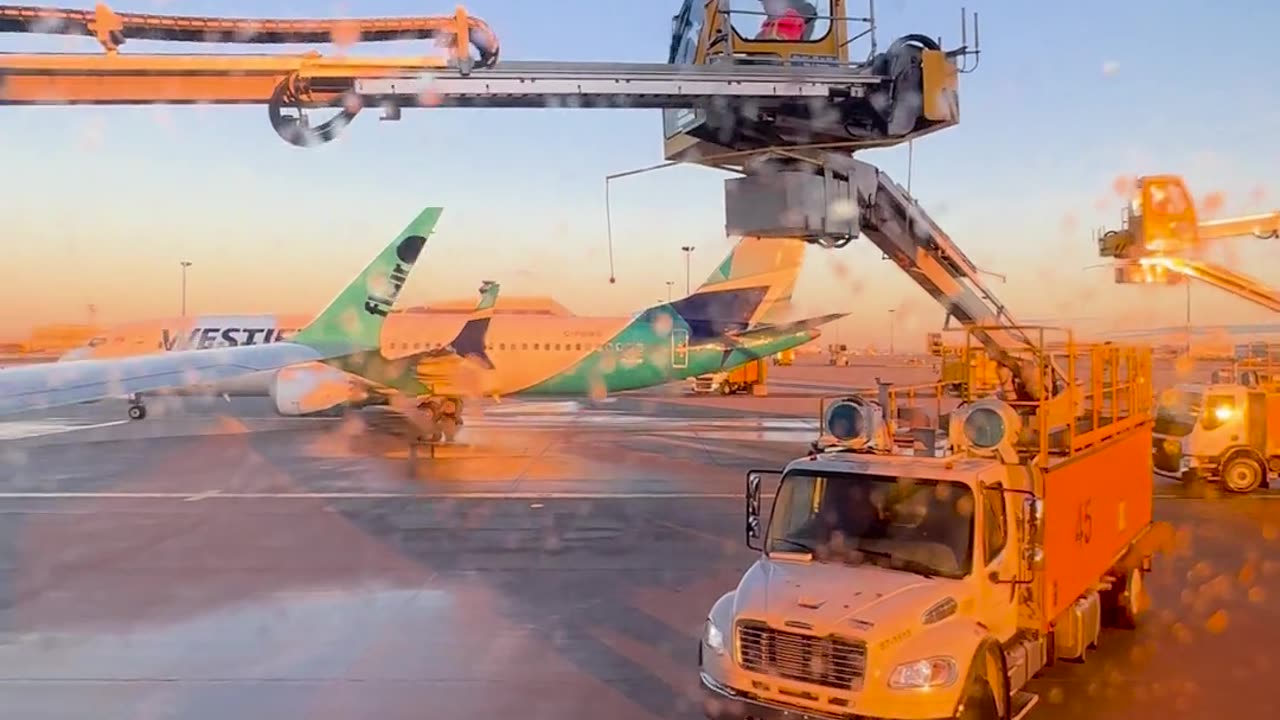 ✨🛫 Watch Plane De-Icing When Temperatures Drop Below Freezing! | FeedMyCuriosity