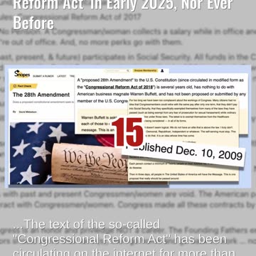 Fact Check: Donald Trump Did NOT Ask Anyone To Share 'Congressional Reform Act' In Early 2025