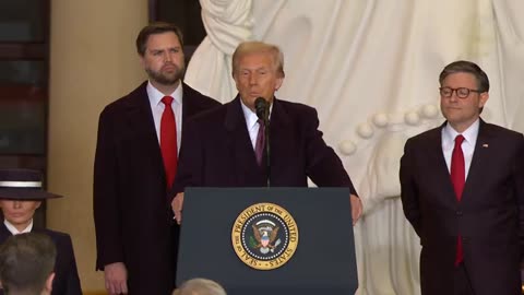 Donald J. Trump Attends the Parade