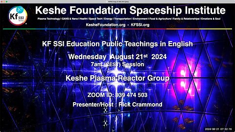 Keshe Plasma Reactor Group 2024-08-21-T1