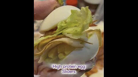 High protein egg turkey sliders