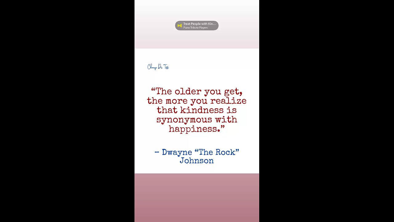 Be kind