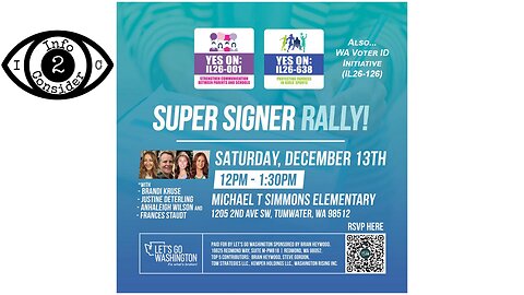 Super Signer Rally | Tumwater WA, December 13th, 2025