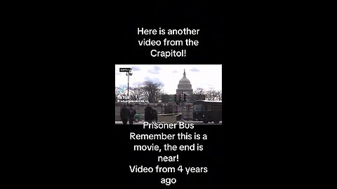 Prison buses in front of the capital