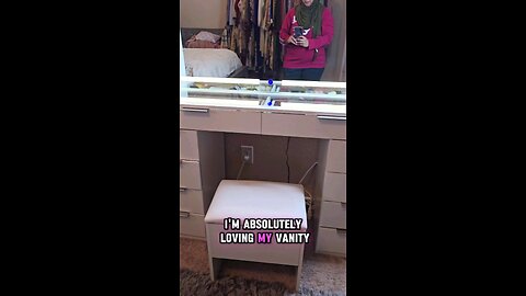 Makeup Vanity LED Mirror Desk Set Makeup Organization