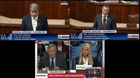 Dems pushing J-6 on House floor as Pam Bondi tesifies - January 15, 2025