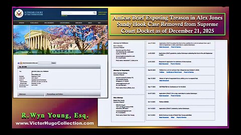 Docket Evidence Proves Supreme Court Sandy Hook Treason Sotomayor Obama Trump Alex Jones Jim Fetzer
