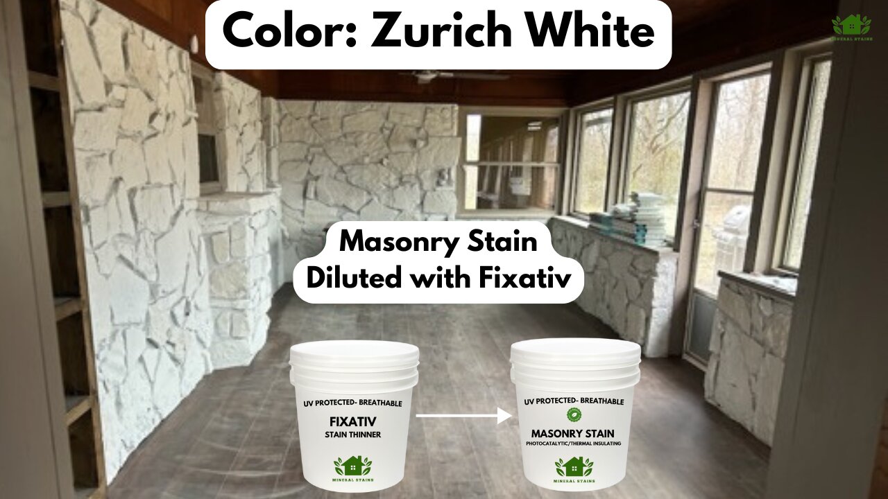 Exterior Project: Enhance Your Stone's Beauty with Zurich White Masonry Stain -Transparent Wash