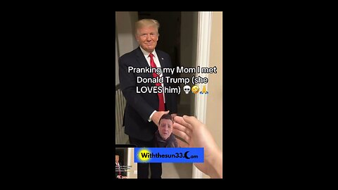 Kid pranks his mom with a photo of Trump in his bedroom