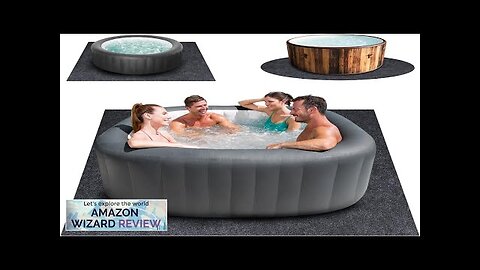 90 * 90 Inch Hot Tub Mat Pad Extra Large Inflatable Hot Review