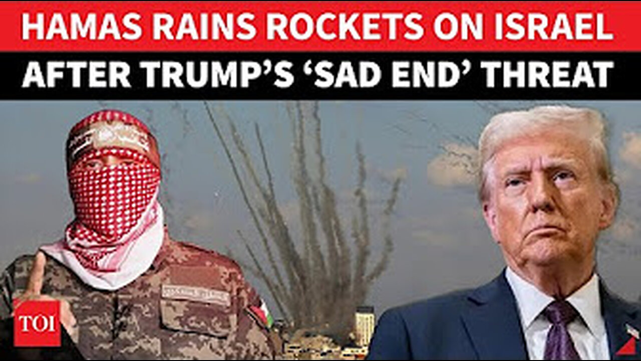 Hamas bombards Israel.