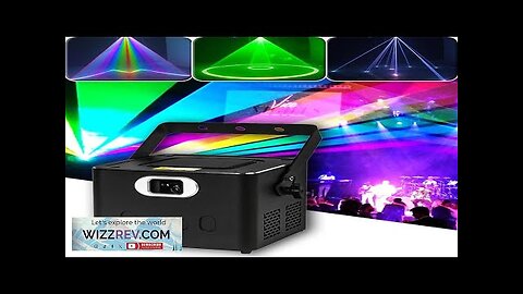 YUER 8W ILDA RGB Laser Light Professional 3D Animation Laser Scanner DMX Review