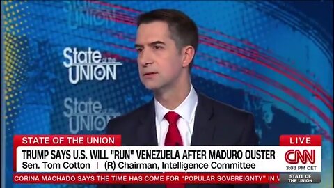 Sen Tom Cotton: It's A GREAT THING That Maduro Is In Jail