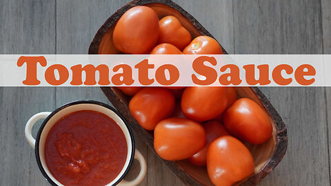 Tomato Sauce with Fresh Tomatoes Canning Recipe [Canning for Beginners]