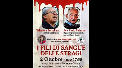 Osteria Grande BO 02.10.2025 - I Fili di sangue delle stragi Pt. 1