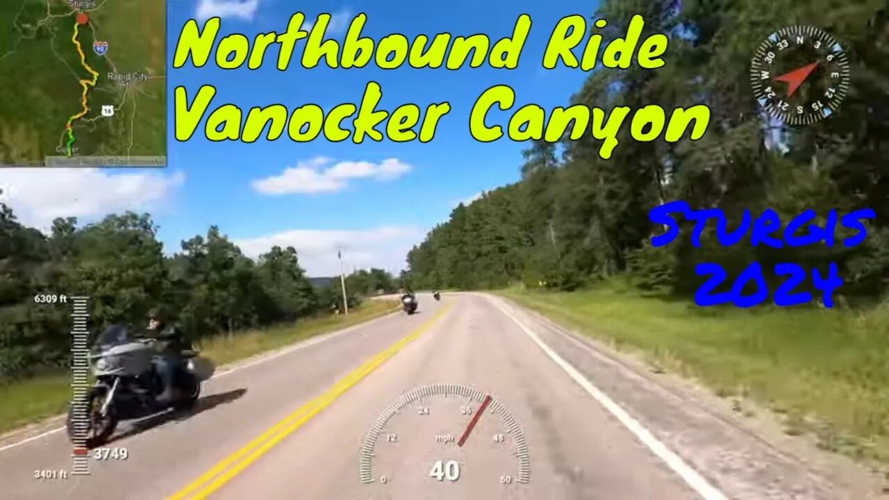 Northbound Vanocker Canyon into Sturgis / Sturgis Motorcycle Rally
