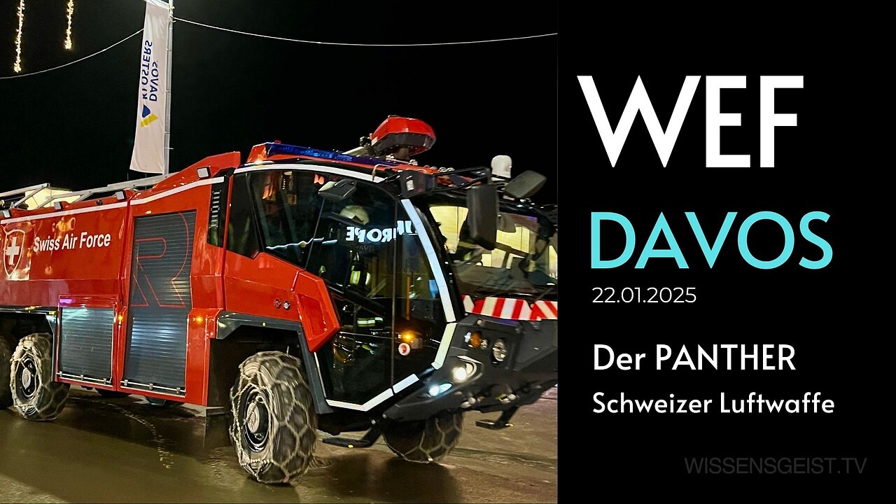 🚒 Der PANTHER mitten in Davos: Brandeinsatz während des WEF 2025 🔥