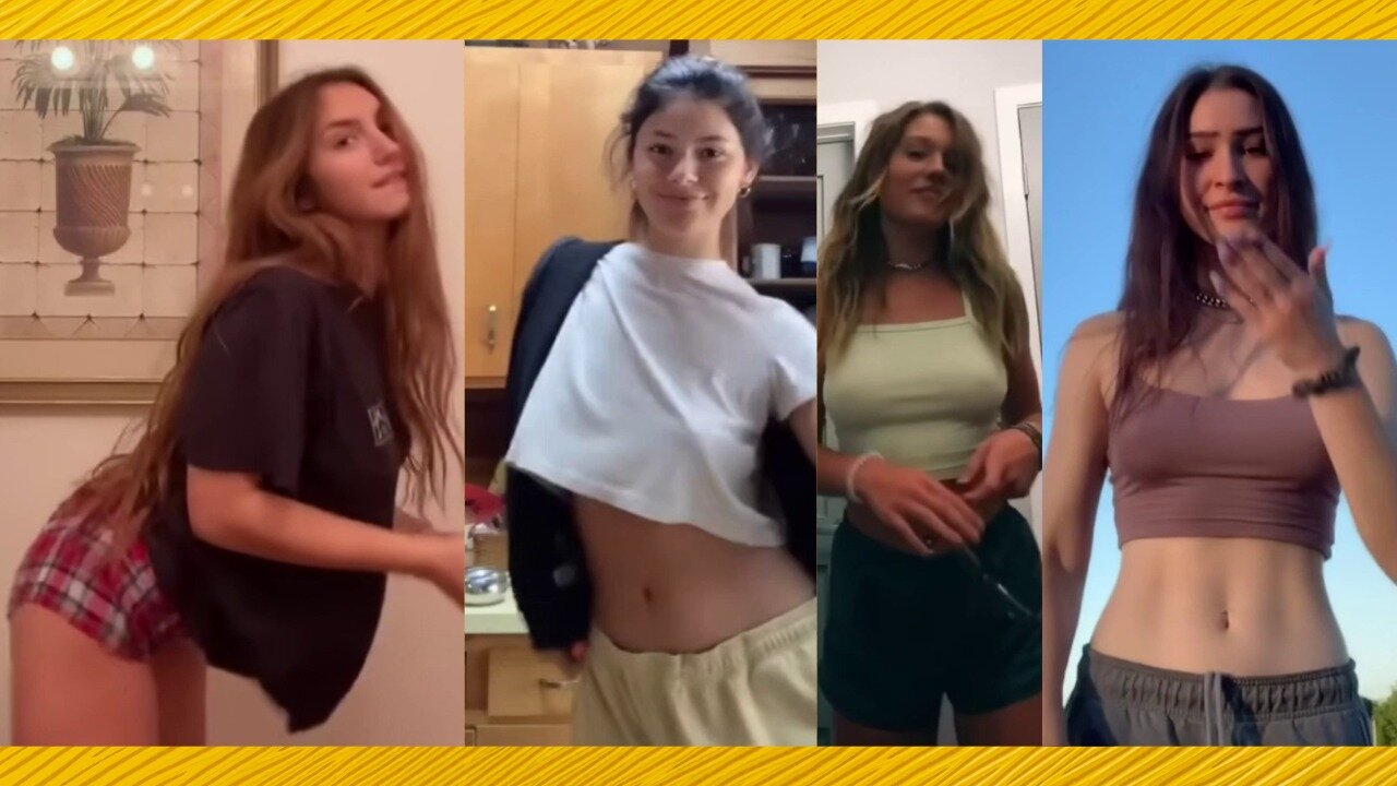 No Bra Tiktok challenge ❤️ClipchampGirls 2025
