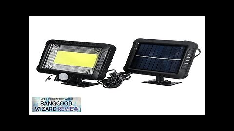 COB 100LED Light 30W 600Lumen IP65 Solar Lamp Outdoor Park Yard Garden Review