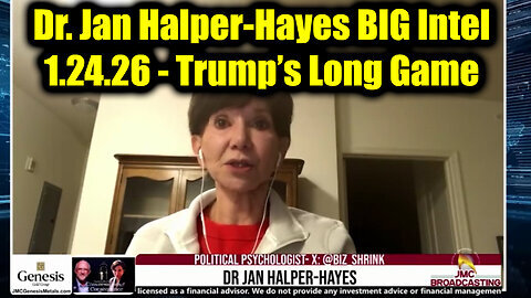 Dr. Jan Halper-Hayes BIG Intel - Trump’s Long Game