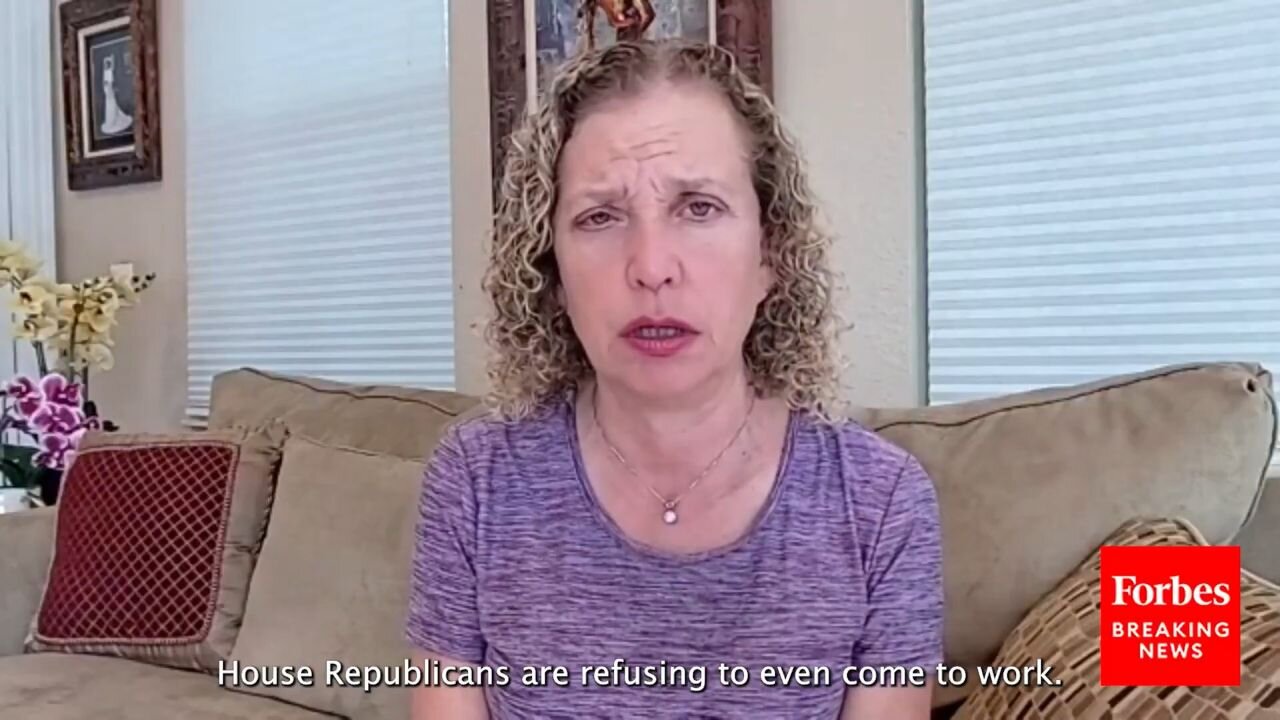 Debbie Wasserman Schultz Shaming GOP For Not Showing Up To Work FROM HER COUCH Goes Laughably WRONG