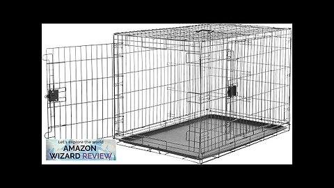 Amazon Basics DurableFoldable Metal Wire Dog Crate with Tray Double Door Review