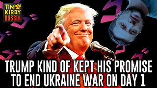 Trump kind of kept his promise to end the War in Ukraine on Day 1