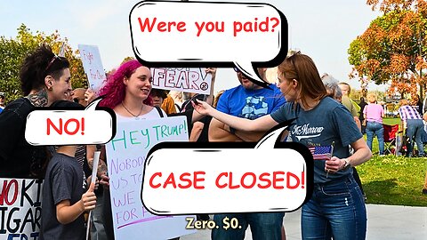 Democrat Politician LAUGHABLY "Proves" No Pay for No Kings Protestors