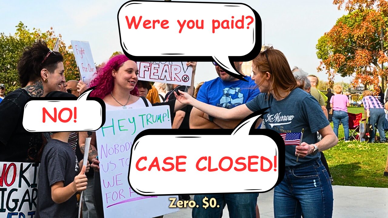 Democrat Politician LAUGHABLY "Proves" No Pay for No Kings Protestors