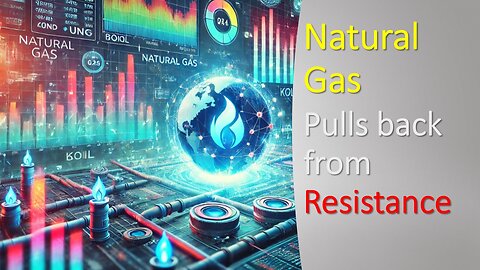 Natural Gas pulls back from RESISTANCE