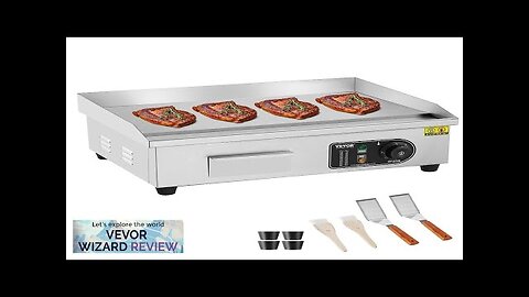 VEVOR Commercial Electric Griddle 3200 W Countertop Flat Top Grill 122℉-572℉ Review