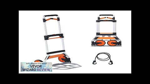 VEVOR Folding Hand Truck 309 lbs Load Capacity Aluminum Portable Cart Convertible Review