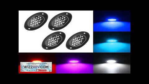 4PCS 8000LM Car LED Underglow Lights Atmosphere Lights Grille Modified Lights Universal Review