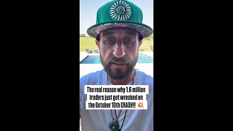 The real reason why 1.6 million traders just got wrecked on the October 10th CRASH! 🔥💎