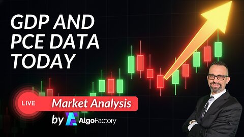 GDP and PCE Data Today - Live Trading 1/22/2026