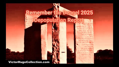 Survive 2025 Deagal Report Georgia Guidestones 10 Commandments Of Crackhead Jesus Depopulation Plan