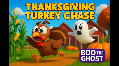 Thanksgiving Turkey Chase! 🦃 Boo the Ghost’s Spooky Holiday Adventure