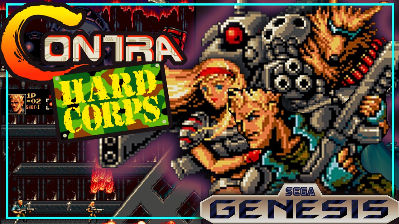 Contra Hard Corps-SEGA GENESIS-GAMEPLAY