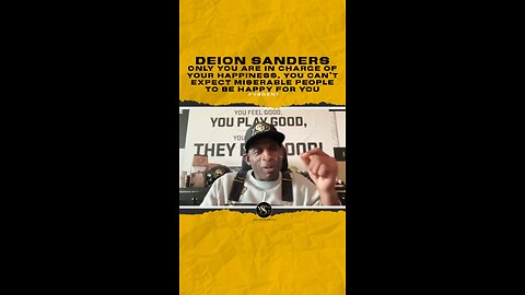 Only you are in charge of your happiness, you can’t expect miserable people to be happy for you