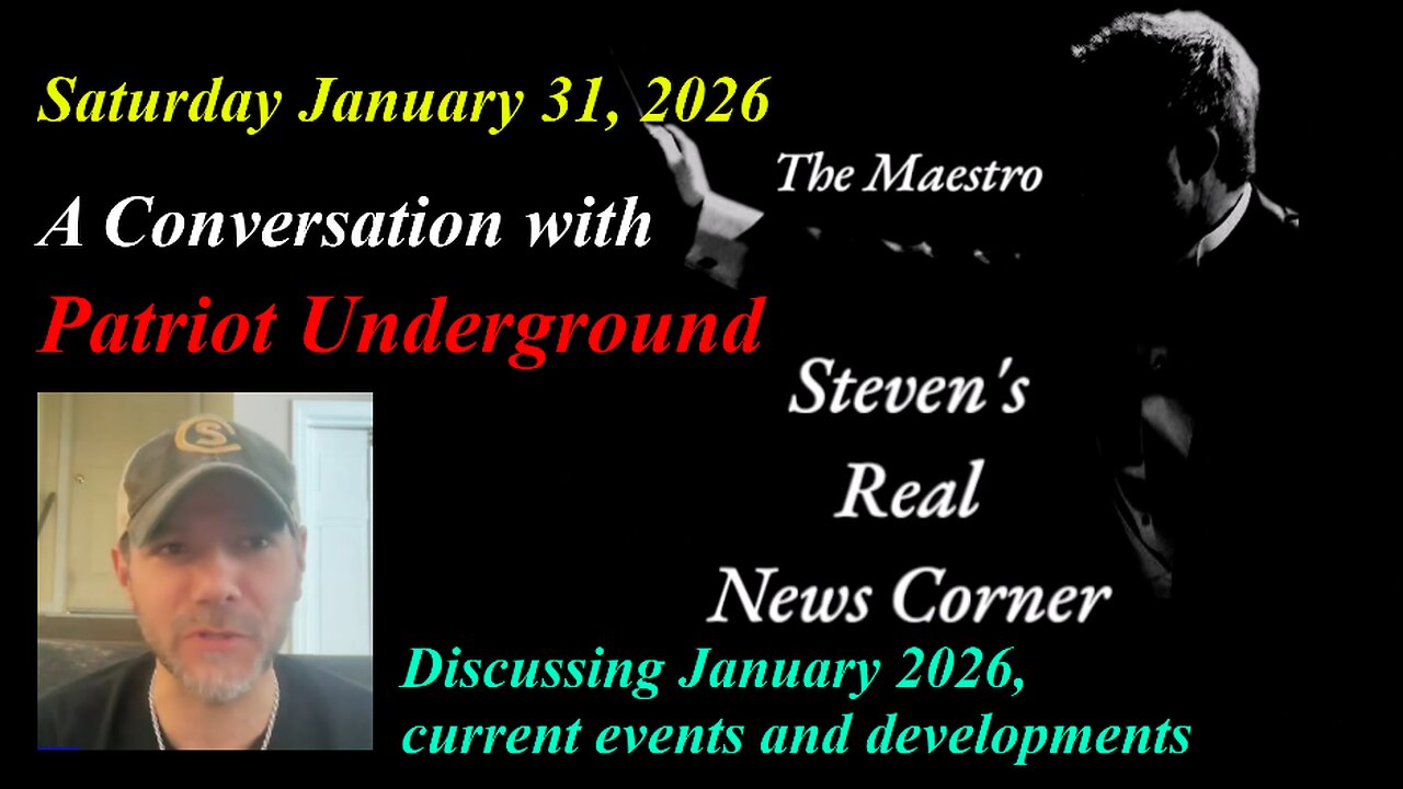 THE MAESTRO INVITES PATRIOT UNDERGROUND - SATURDAY JANUARY 31, 2026