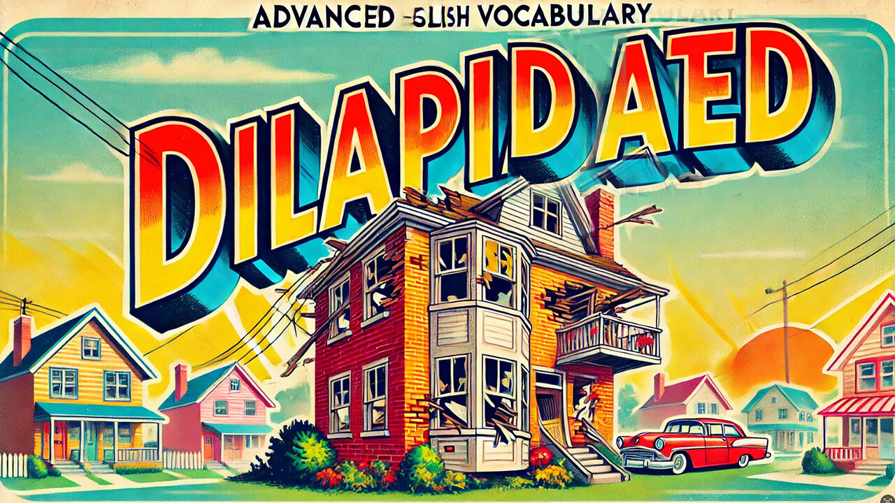 Vocabulary and Pronunciation "DILAPIDATED" Advanced English