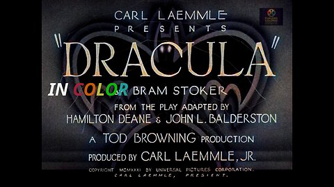 🎬 Dracula (1931) In Real Color | Bela Lugosi | Full Movie