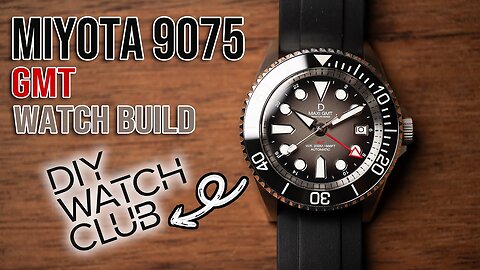 DIY Watch Club Review & Watch Build - Miyota 9075 GMT Dive Watch