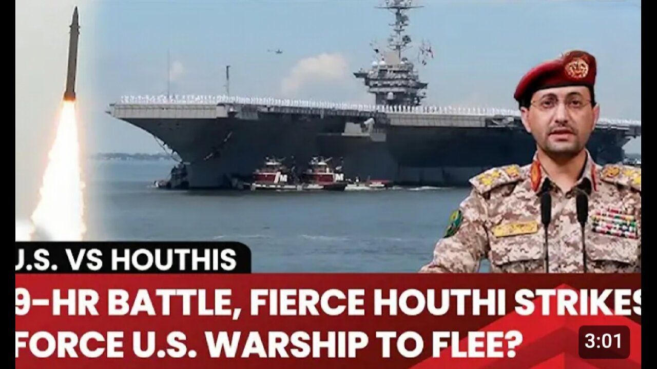 Houthi Military Claims Attack On US Aircraft Carrier