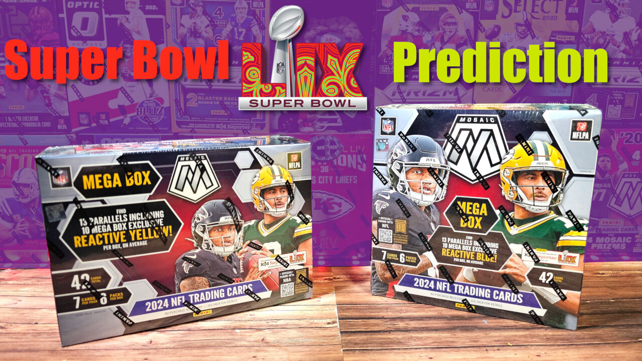 100% FAIR & UNBIASED Super Bowl LIX Prediction with NFL Trading Cards