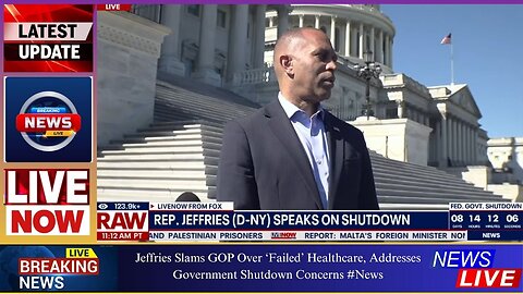 effries Faults Republicans for ‘Broken’ Healthcare System, Responds to Shutdown Queries #News